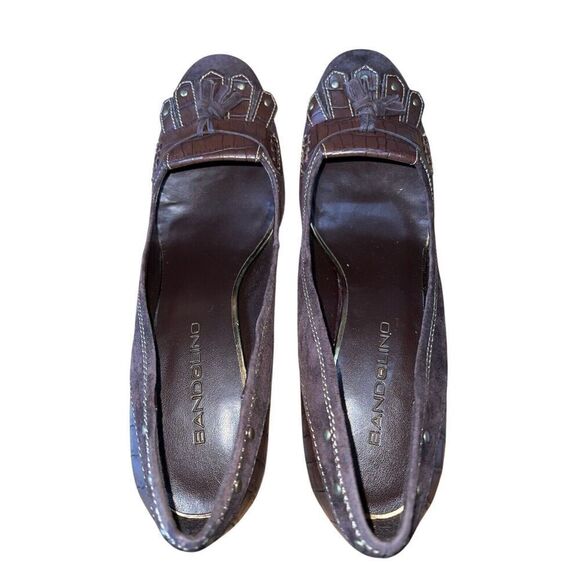 Bandolino chocolate Nubuck Heel Women’s Size 10 New with Box - Picture 5 of 11